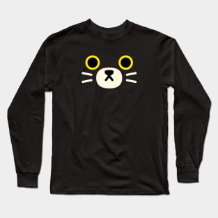 Black Cat Kawaii Long Sleeve T-Shirt